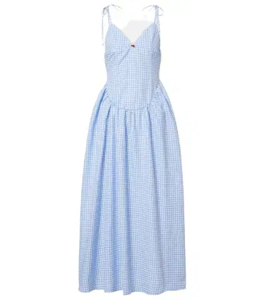 Bananhot Paloma gingham cotton poplin maxi dress | Thumbnail 1 Bananhot Paloma gingham cotton poplin maxi dress | Thumbnail 1