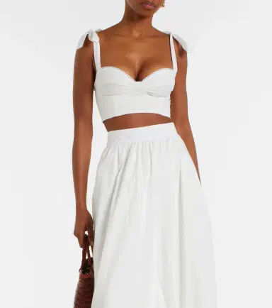 Bananhot Alba cotton poplin crop top | Thumbnail 2 Bananhot Alba cotton poplin crop top | Thumbnail 2