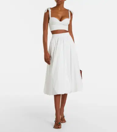 Bananhot Alba cotton poplin crop top | Thumbnail 3 Bananhot Alba cotton poplin crop top | Thumbnail 3