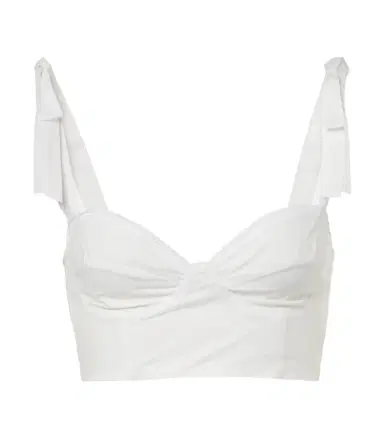 Bananhot Alba cotton poplin crop top | Thumbnail 1 Bananhot Alba cotton poplin crop top | Thumbnail 1