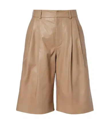 Yves Salomon Leather Bermuda shorts | Thumbnail 1 Yves Salomon Leather Bermuda shorts | Thumbnail 1