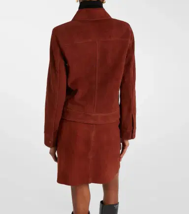 Yves Salomon Suede jacket | Thumbnail 2 Yves Salomon Suede jacket | Thumbnail 2