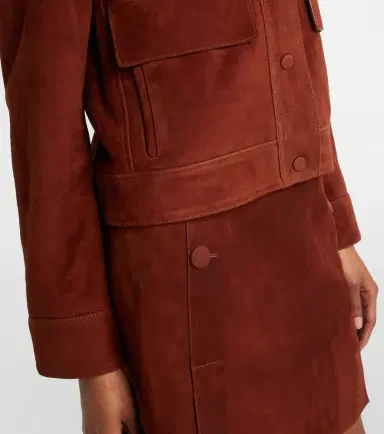 Yves Salomon Suede jacket | Thumbnail 4 Yves Salomon Suede jacket | Thumbnail 4