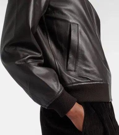 Yves Salomon Hooded leather blouson jacket | Thumbnail 2 Yves Salomon Hooded leather blouson jacket | Thumbnail 2