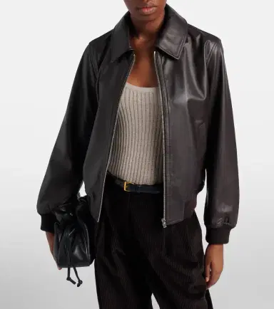 Yves Salomon Hooded leather blouson jacket | Thumbnail 4 Yves Salomon Hooded leather blouson jacket | Thumbnail 4