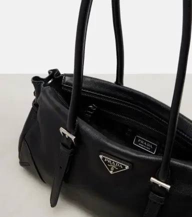 Prada Bonnie Medium leather tote bag | Thumbnail 3 Prada Bonnie Medium leather tote bag | Thumbnail 3