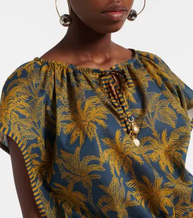 Eres Crocodile printed cotton voile top | Thumbnail 5 Eres Crocodile printed cotton voile top | Thumbnail 5