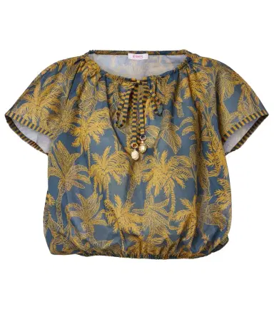 Eres Crocodile printed cotton voile top | Thumbnail 1 Eres Crocodile printed cotton voile top | Thumbnail 1