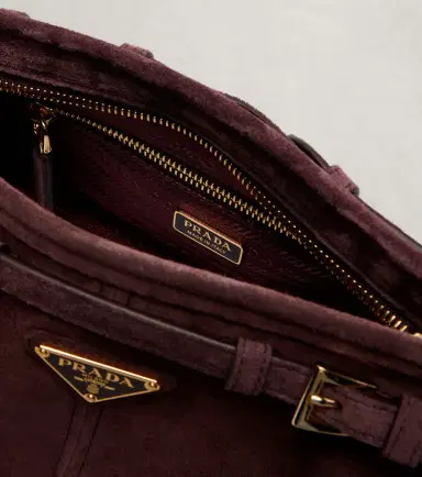 Prada Bonnie Small suede shoulder bag | Thumbnail 2 Prada Bonnie Small suede shoulder bag | Thumbnail 2