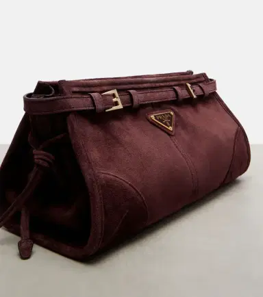 Prada Bonnie Small suede shoulder bag | Thumbnail 4 Prada Bonnie Small suede shoulder bag | Thumbnail 4