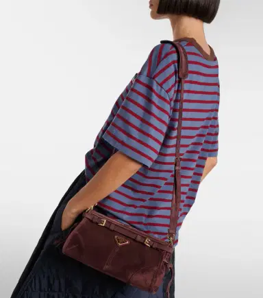 Prada Bonnie Small suede shoulder bag | Thumbnail 5 Prada Bonnie Small suede shoulder bag | Thumbnail 5