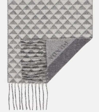 Prada Logo wool and cashmere jacquard scarf | Thumbnail 3 Prada Logo wool and cashmere jacquard scarf | Thumbnail 3