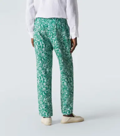 Kiton Printed linen pants | Thumbnail 2 Kiton Printed linen pants | Thumbnail 2