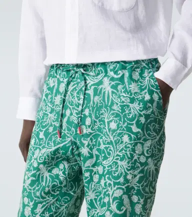 Kiton Printed linen pants | Thumbnail 4 Kiton Printed linen pants | Thumbnail 4