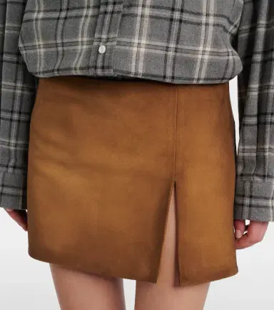 Miu Miu Suede miniskirt | Thumbnail 3 Miu Miu Suede miniskirt | Thumbnail 3