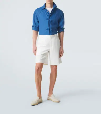 Kiton Bow-detail linen shirt | Thumbnail 6 Kiton Bow-detail linen shirt | Thumbnail 6