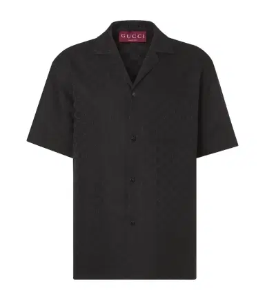 Gucci GG Canvas linen-blend bowling shirt | Thumbnail 1 Gucci GG Canvas linen-blend bowling shirt | Thumbnail 1