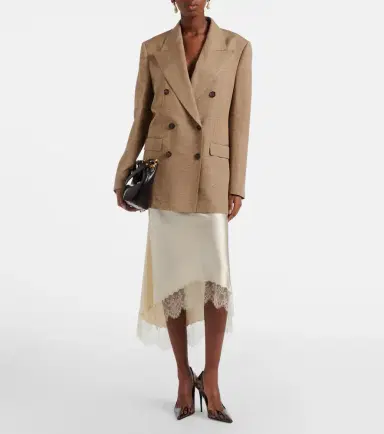 Dolce & Gabbana Lace-trimmed silk-blend satin slip skirt | Thumbnail 4 Dolce & Gabbana Lace-trimmed silk-blend satin slip skirt | Thumbnail 4