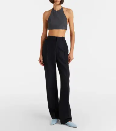 Jil Sander Halterneck virgin wool crop top | Thumbnail 5 Jil Sander Halterneck virgin wool crop top | Thumbnail 5