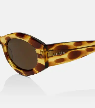 Alaïa Alaïa Logo oval sunglasses | Thumbnail 3 Alaïa Alaïa Logo oval sunglasses | Thumbnail 3