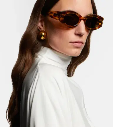 Alaïa Alaïa Logo oval sunglasses | Thumbnail 5 Alaïa Alaïa Logo oval sunglasses | Thumbnail 5
