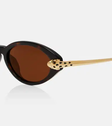 Cartier Eyewear Collection Panthère De Cartier oval sunglasses | Thumbnail 2 Cartier Eyewear Collection Panthère De Cartier oval sunglasses | Thumbnail 2