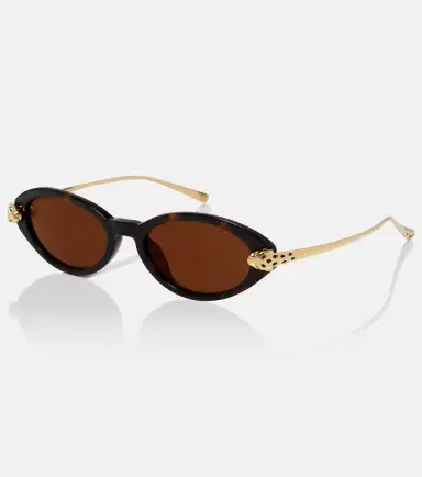 Cartier Eyewear Collection Panthère De Cartier oval sunglasses | Thumbnail 3 Cartier Eyewear Collection Panthère De Cartier oval sunglasses | Thumbnail 3