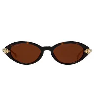 Cartier Eyewear Collection Panthère De Cartier oval sunglasses | Thumbnail 1 Cartier Eyewear Collection Panthère De Cartier oval sunglasses | Thumbnail 1