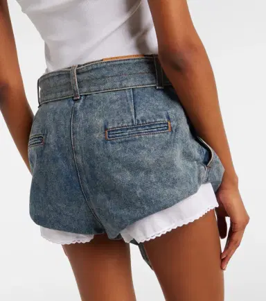Magda Butrym Belted denim shorts | Thumbnail 2 Magda Butrym Belted denim shorts | Thumbnail 2