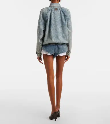 Magda Butrym Belted denim shorts | Thumbnail 4 Magda Butrym Belted denim shorts | Thumbnail 4