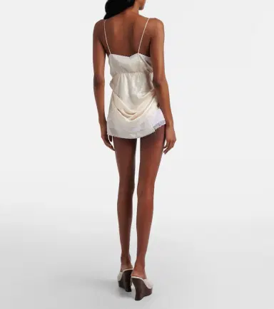 Magda Butrym Lace-trimmed minidress | Thumbnail 6 Magda Butrym Lace-trimmed minidress | Thumbnail 6