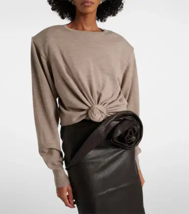 Magda Butrym Knot-detail wool sweater | Thumbnail 3 Magda Butrym Knot-detail wool sweater | Thumbnail 3