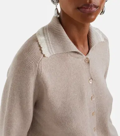 Magda Butrym Cotton and cashmere cardigan | Thumbnail 3 Magda Butrym Cotton and cashmere cardigan | Thumbnail 3