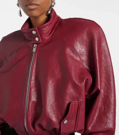 Magda Butrym Cropped leather jacket | Thumbnail 5 Magda Butrym Cropped leather jacket | Thumbnail 5