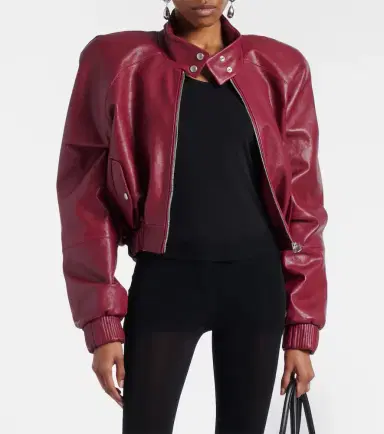Magda Butrym Cropped leather jacket | Thumbnail 6 Magda Butrym Cropped leather jacket | Thumbnail 6