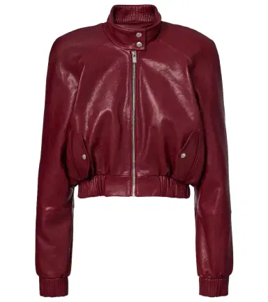 Magda Butrym Cropped leather jacket | Thumbnail 1 Magda Butrym Cropped leather jacket | Thumbnail 1