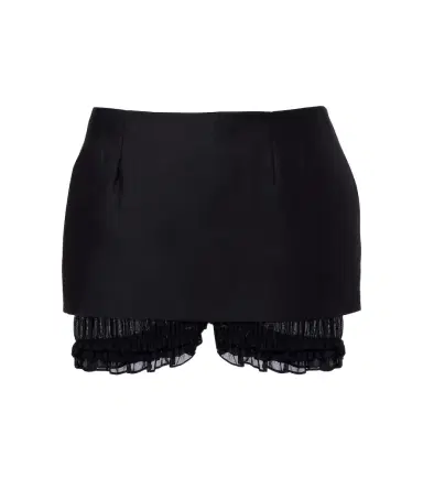 Magda Butrym Ruffled wool and silk skort | Thumbnail 1 Magda Butrym Ruffled wool and silk skort | Thumbnail 1