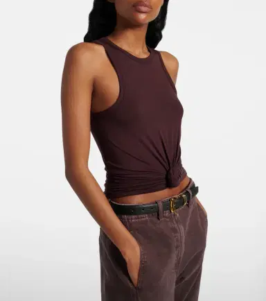 Magda Butrym Floral-appliqué cotton-blend tank top | Thumbnail 2 Magda Butrym Floral-appliqué cotton-blend tank top | Thumbnail 2