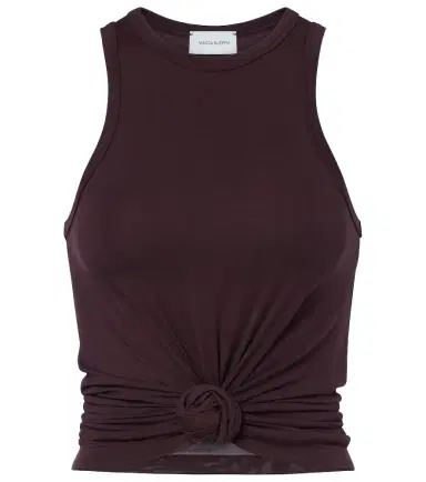 Magda Butrym Floral-appliqué cotton-blend tank top | Thumbnail 1 Magda Butrym Floral-appliqué cotton-blend tank top | Thumbnail 1