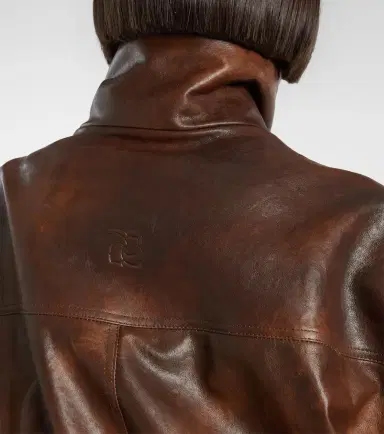 Magda Butrym Leather blouson jacket | Thumbnail 8 Magda Butrym Leather blouson jacket | Thumbnail 8
