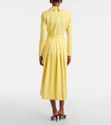 Emilia Wickstead Kalonice crêpe midi dress | Thumbnail 3 Emilia Wickstead Kalonice crêpe midi dress | Thumbnail 3
