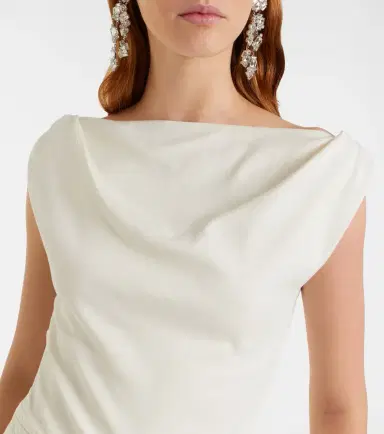 Proenza Schouler Daliah draped crêpe satin maxi dress | Thumbnail 6 Proenza Schouler Daliah draped crêpe satin maxi dress | Thumbnail 6