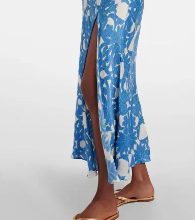 Poupette St Barth Stella printed satin maxi dress | Thumbnail 4 Poupette St Barth Stella printed satin maxi dress | Thumbnail 4