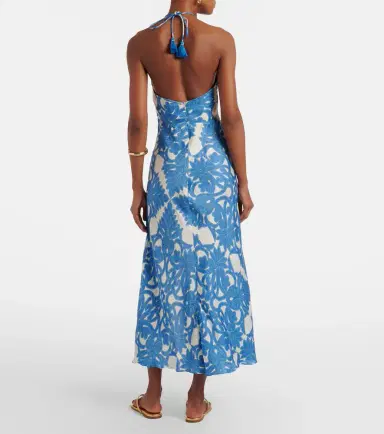 Poupette St Barth Stella printed satin maxi dress | Thumbnail 5 Poupette St Barth Stella printed satin maxi dress | Thumbnail 5