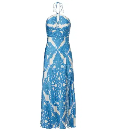 Poupette St Barth Stella printed satin maxi dress | Thumbnail 1 Poupette St Barth Stella printed satin maxi dress | Thumbnail 1