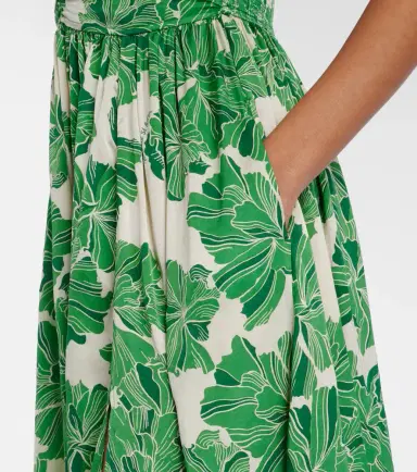 Poupette St Barth Avril floral halterneck satin maxi dress | Thumbnail 3 Poupette St Barth Avril floral halterneck satin maxi dress | Thumbnail 3