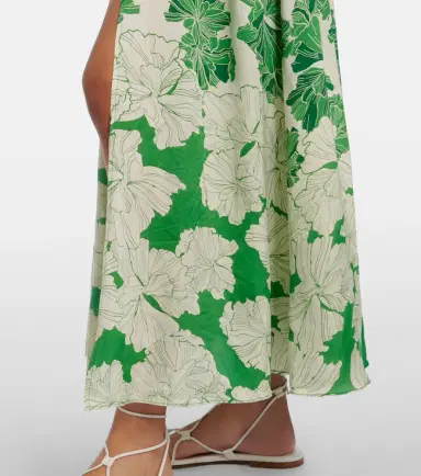 Poupette St Barth Avril floral halterneck satin maxi dress | Thumbnail 5 Poupette St Barth Avril floral halterneck satin maxi dress | Thumbnail 5