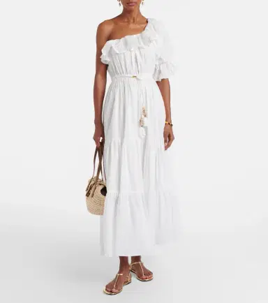 Poupette St Barth Jay ruffled cotton muslin maxi dress | Thumbnail 2 Poupette St Barth Jay ruffled cotton muslin maxi dress | Thumbnail 2
