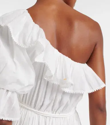 Poupette St Barth Jay ruffled cotton muslin maxi dress | Thumbnail 3 Poupette St Barth Jay ruffled cotton muslin maxi dress | Thumbnail 3