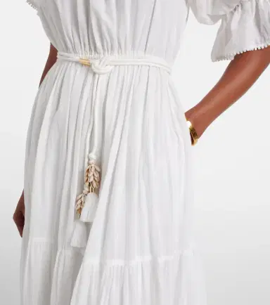 Poupette St Barth Jay ruffled cotton muslin maxi dress | Thumbnail 4 Poupette St Barth Jay ruffled cotton muslin maxi dress | Thumbnail 4